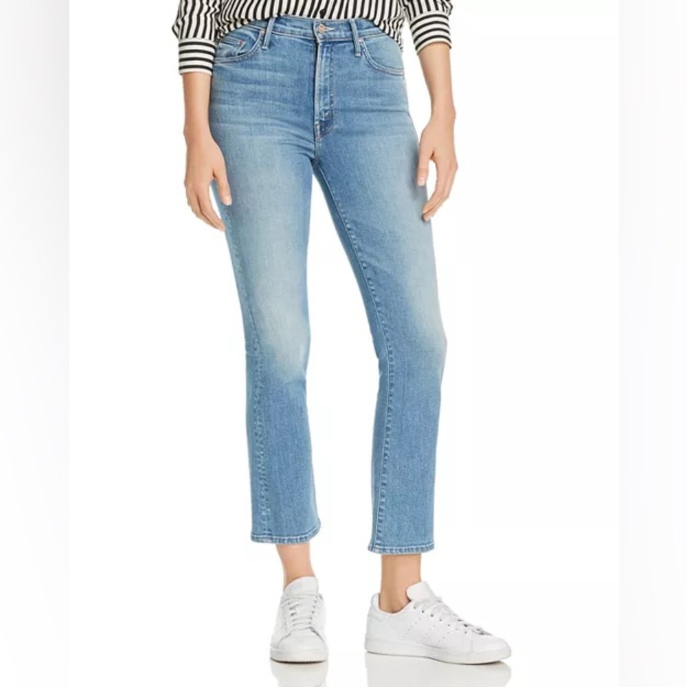MOTHER The Insider Cropped Flared Jeans in A Side Of Rice And Beans